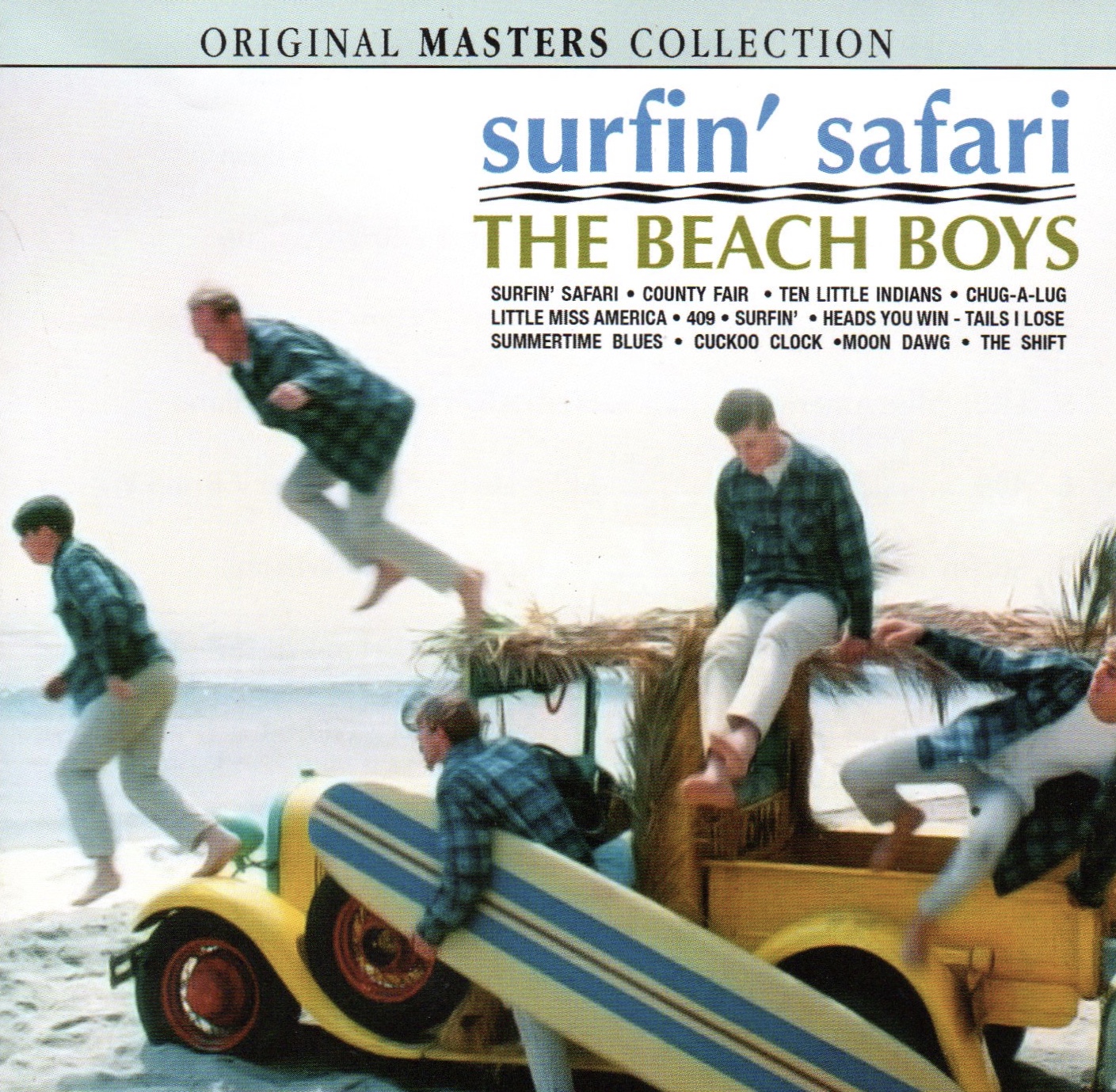 The Beach Boys 12x12 inch poster classic Surfin Safari pick-up with surfboa...